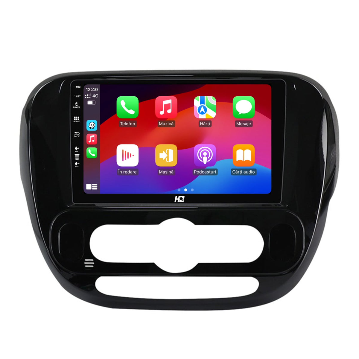 Navigatie HUB64 Kia Soul (2014-2019), 4GB RAM, Android, Octacore, Slot Sim 4G, DSP, GPS, Wi-FI, Carplay, Android Auto, USB, Bluetooth, Waze, Touchscreen, 9 Inch