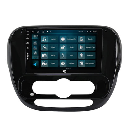Navigatie HUB64 Kia Soul (2014-2019), 4GB RAM, Android, Octacore, Slot Sim 4G, DSP, GPS, Wi-FI, Carplay, Android Auto, USB, Bluetooth, Waze, Touchscreen, 9 Inch