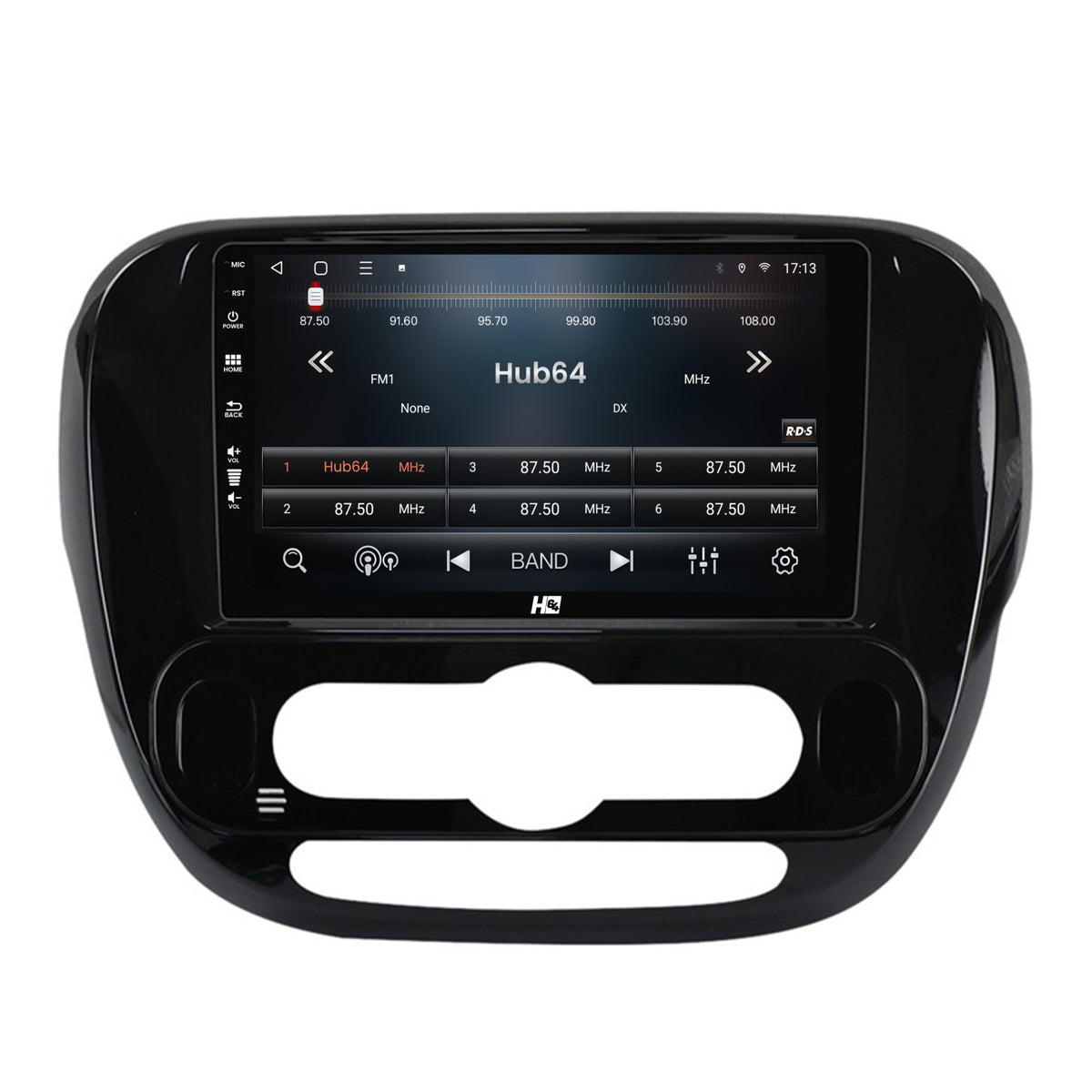 Navigatie HUB64 Kia Soul (2014-2019), 4GB RAM, Android, Quadcore, DSP, GPS, Wi-FI, Carplay, Android Auto, USB, Bluetooth, Waze, Touchscreen, 9 inch