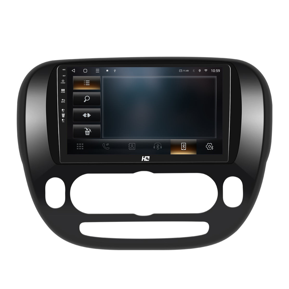 Navigatie HUB64 Kia Soul (2014-2019), 4GB RAM, Android, Quadcore, DSP, GPS, Wi-FI, Carplay, Android Auto, USB, Bluetooth, Waze, Touchscreen, 9 inch