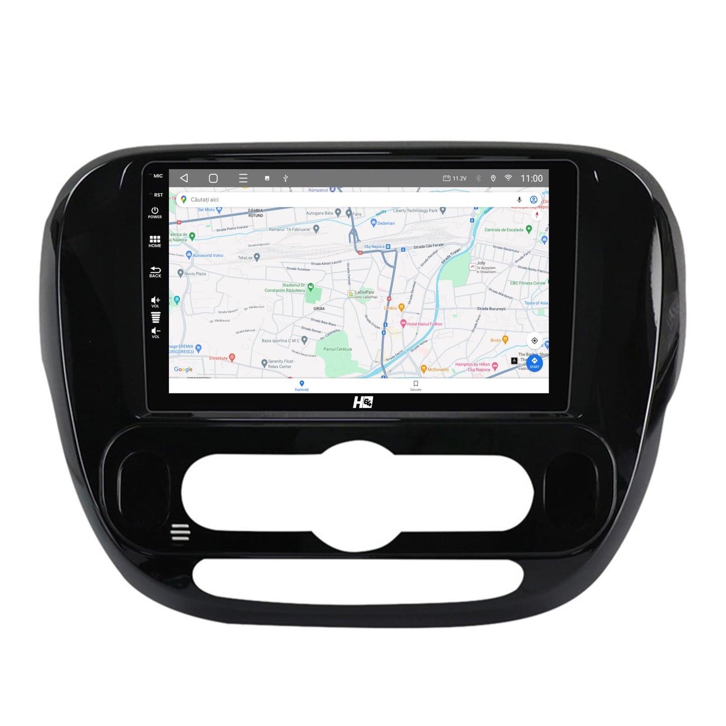 Navigatie HUB64 Kia Soul (2014-2019), 4GB RAM, Android, Quadcore, DSP, GPS, Wi-FI, Carplay, Android Auto, USB, Bluetooth, Waze, Touchscreen, 9 inch