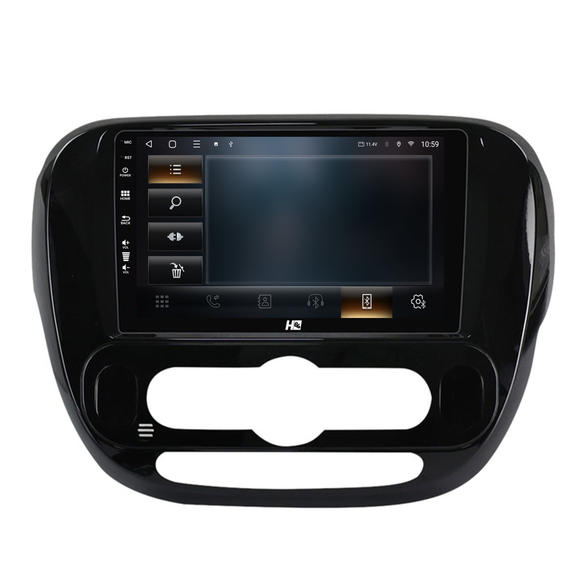 Navigatie HUB64 Kia Soul (2014-2019), 4GB RAM, Android, Quadcore, DSP, GPS, Wi-FI, Carplay, Android Auto, USB, Bluetooth, Waze, Touchscreen, 9 inch