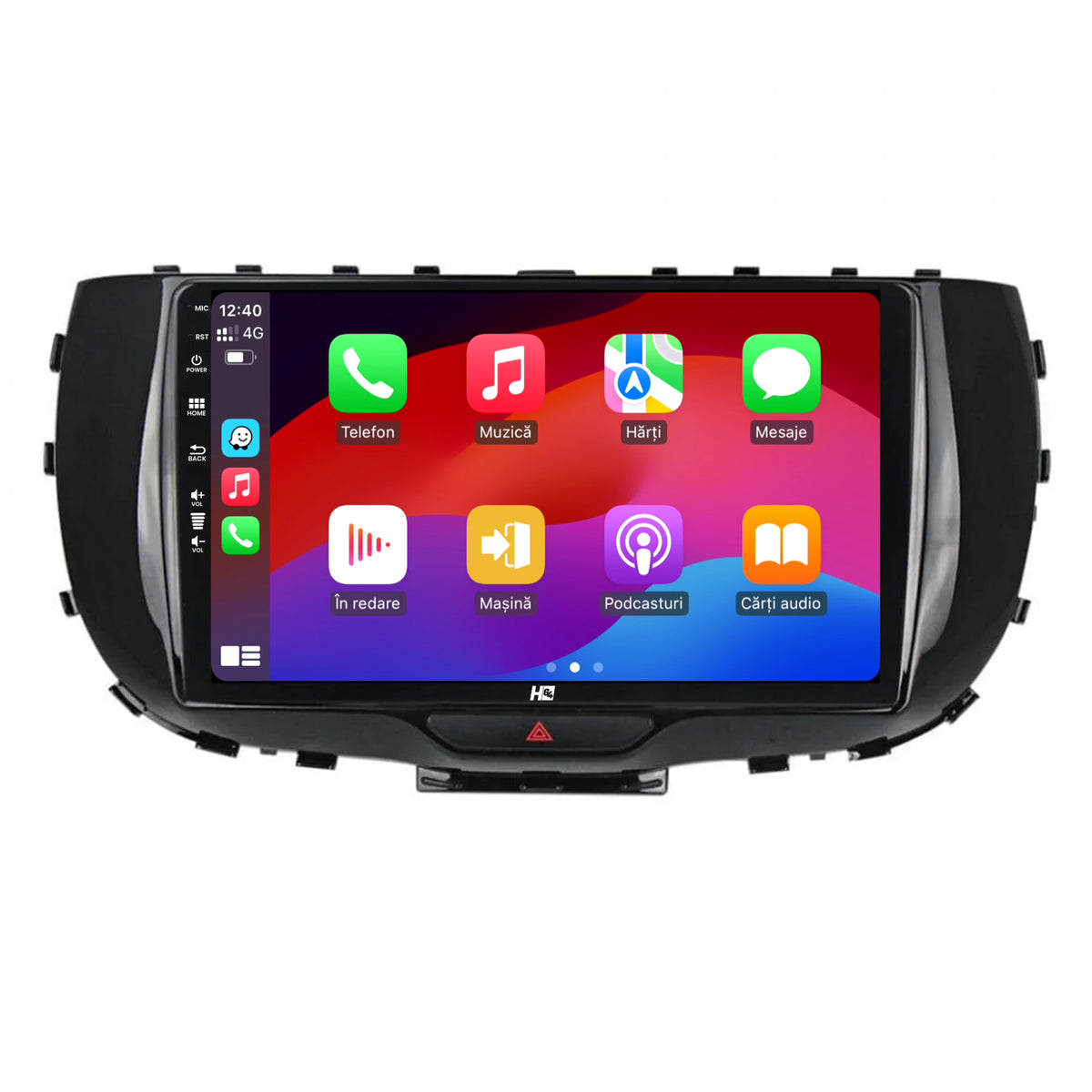 Navigatie HUB64 Kia Soul (2019+), 4GB RAM, Android, Quadcore, DSP, GPS, Wi-FI, Carplay, Android Auto, USB, Bluetooth, Waze, Touchscreen, 9 Inch