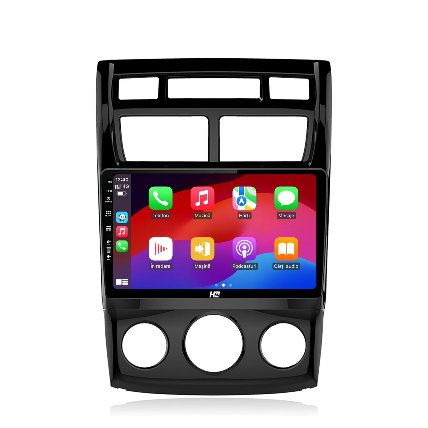 Navigatie HUB64 Kia Sportage (2005-2010) M/AC, 2GB RAM, Android, GPS, Wi-FI, Carplay, Android Auto, USB, Bluetooth, Radio, Waze, Touchscreen, 9 inch