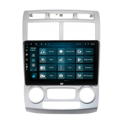 Navigatie HUB64 Kia Sportage (2005-2010) M/AC, 2GB RAM, Android, GPS, Wi-FI, Carplay, Android Auto, USB, Bluetooth, Radio, Waze, Touchscreen, 9 inch