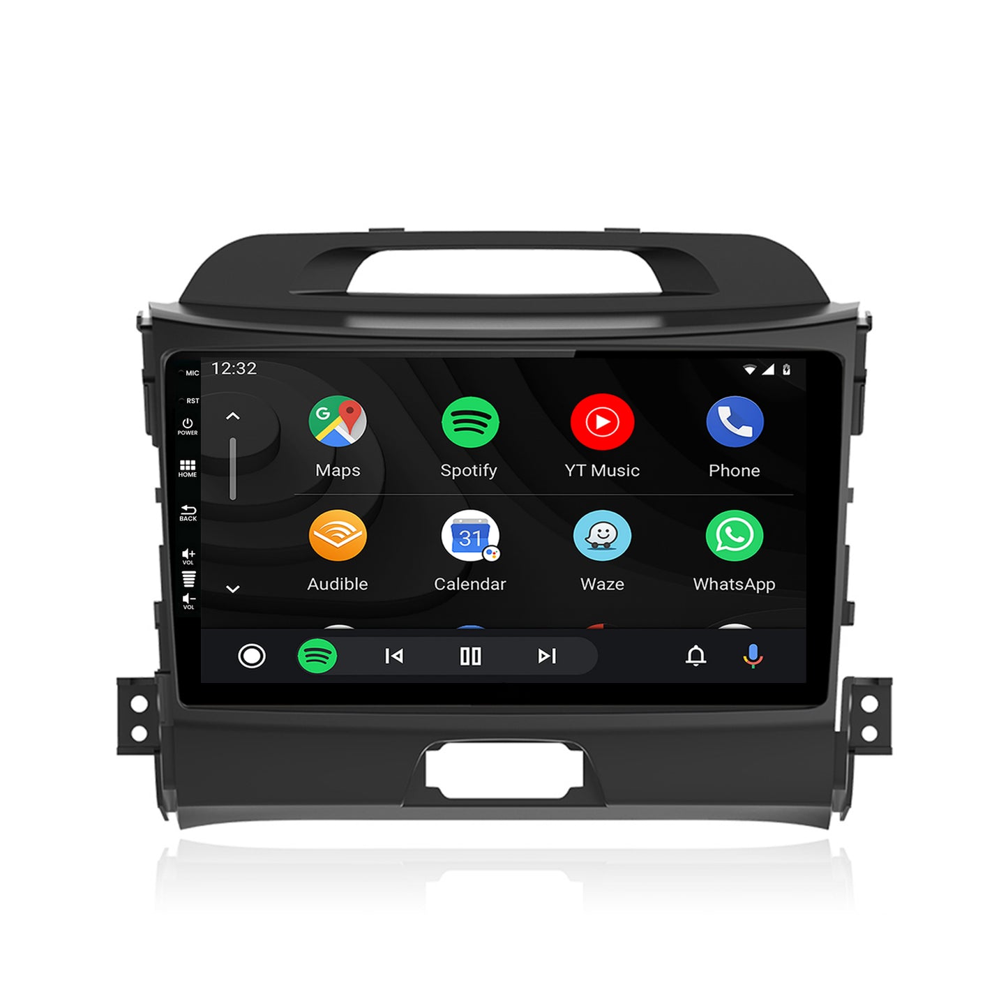 Navigatie HUB64 Kia Sportage (2010-2016), 2GB RAM, Android, GPS, Wi-FI, Carplay, Android Auto, USB, Bluetooth, Radio, Waze, Touchscreen, 9 inch