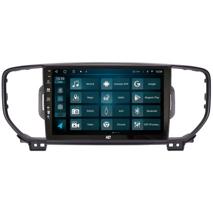Navigatie HUB64 Kia Sportage (2016-2018), 2GB RAM, Android, GPS, Wi-FI, Carplay, Android Auto, USB, Bluetooth, Radio, Waze, Touchscreen, 9 Inch