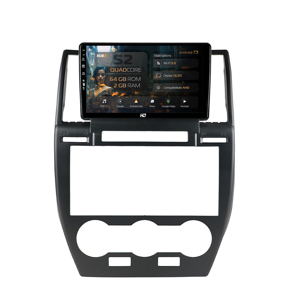 Navigatie HUB64 Land Rover Freelander 2 (2006-2012), 2GB RAM, Android, GPS, Wi-FI, Carplay, Android Auto, USB, Bluetooth, Radio, Waze, Touchscreen, 9 inch
