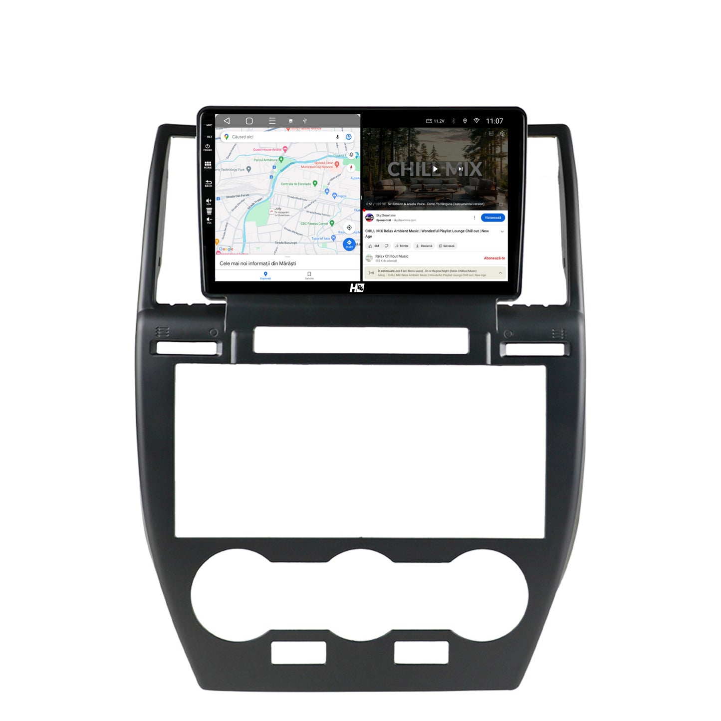 Navigatie HUB64 Land Rover Freelander 2 (2006-2012), 4GB RAM, Android, Octacore, Slot Sim 4G, DSP, GPS, Wi-FI, Carplay, Android Auto, USB, Bluetooth, Waze, Touchscreen, 9 inch