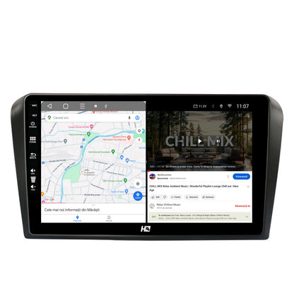 Navigatie HUB64 Mazda 3 (2003-2009), 2GB RAM, Android, GPS, Wi-FI, Carplay, Android Auto, USB, Bluetooth, Radio, Waze, Touchscreen, 9 inch