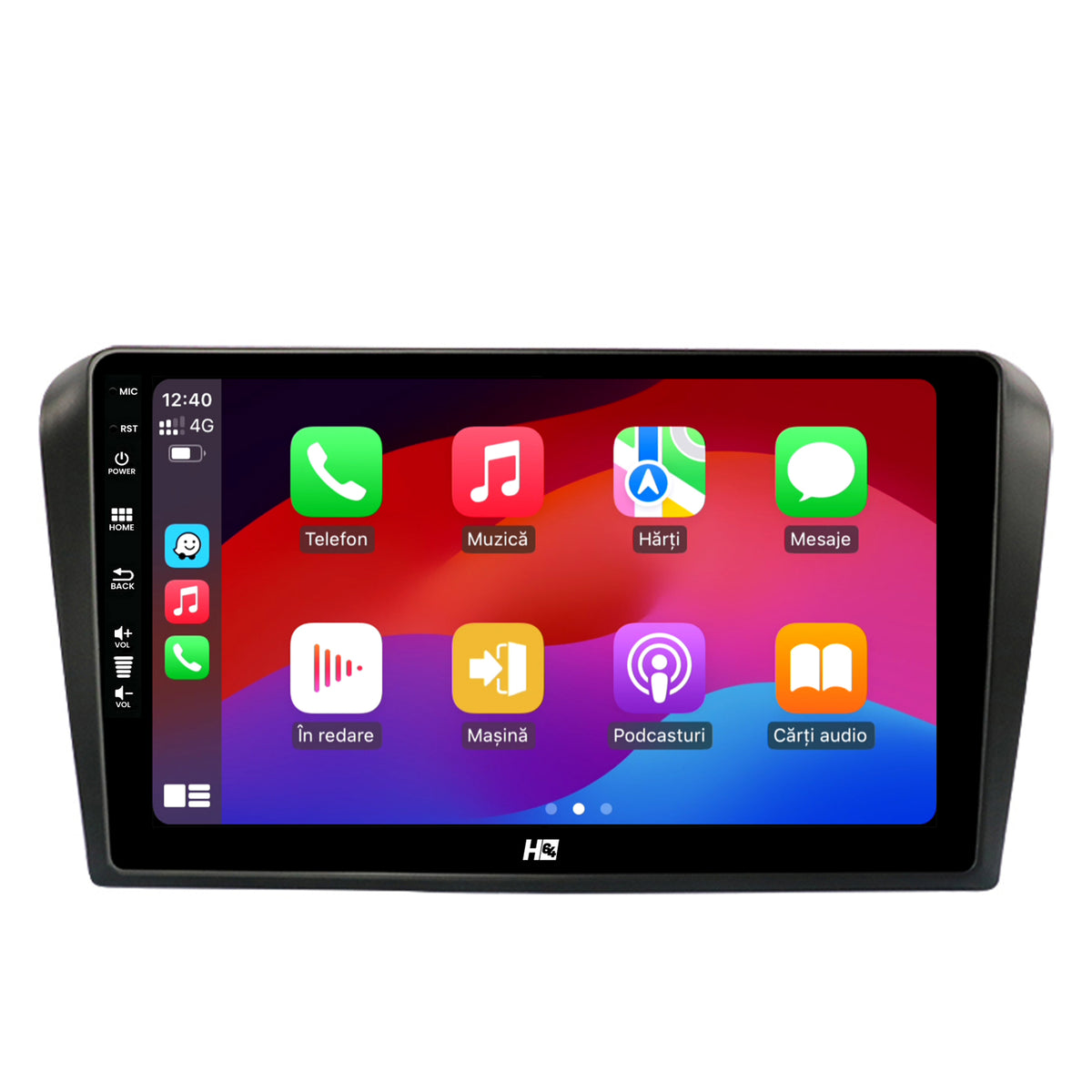 Navigatie HUB64 Mazda 3 (2003-2009), 2GB RAM, Android, GPS, Wi-FI, Carplay, Android Auto, USB, Bluetooth, Radio, Waze, Touchscreen, 9 inch