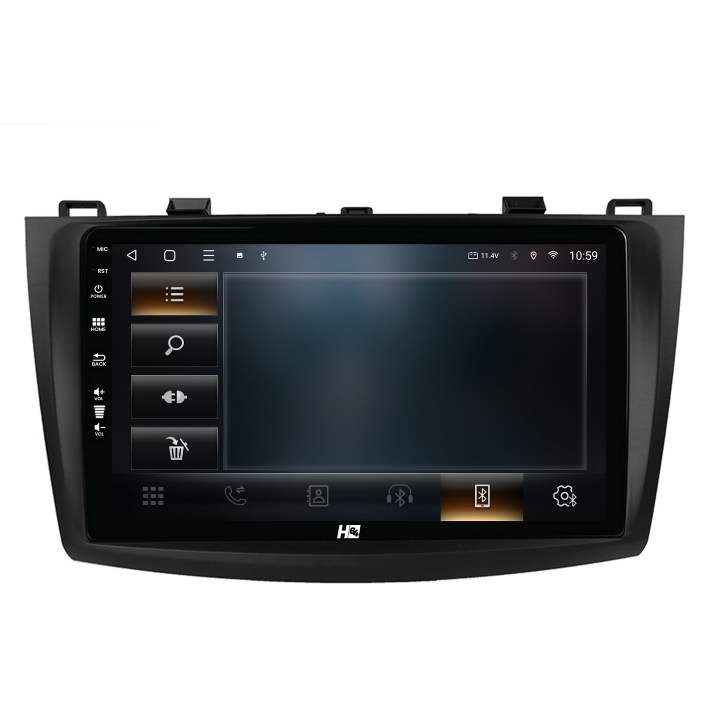 Navigatie HUB64 Mazda 3 (2009-2013), 4GB RAM, Android, Octacore, Slot Sim 4G, DSP, GPS, Wi-FI, Carplay, Android Auto, USB, Bluetooth, Waze, Touchscreen, 9 inch