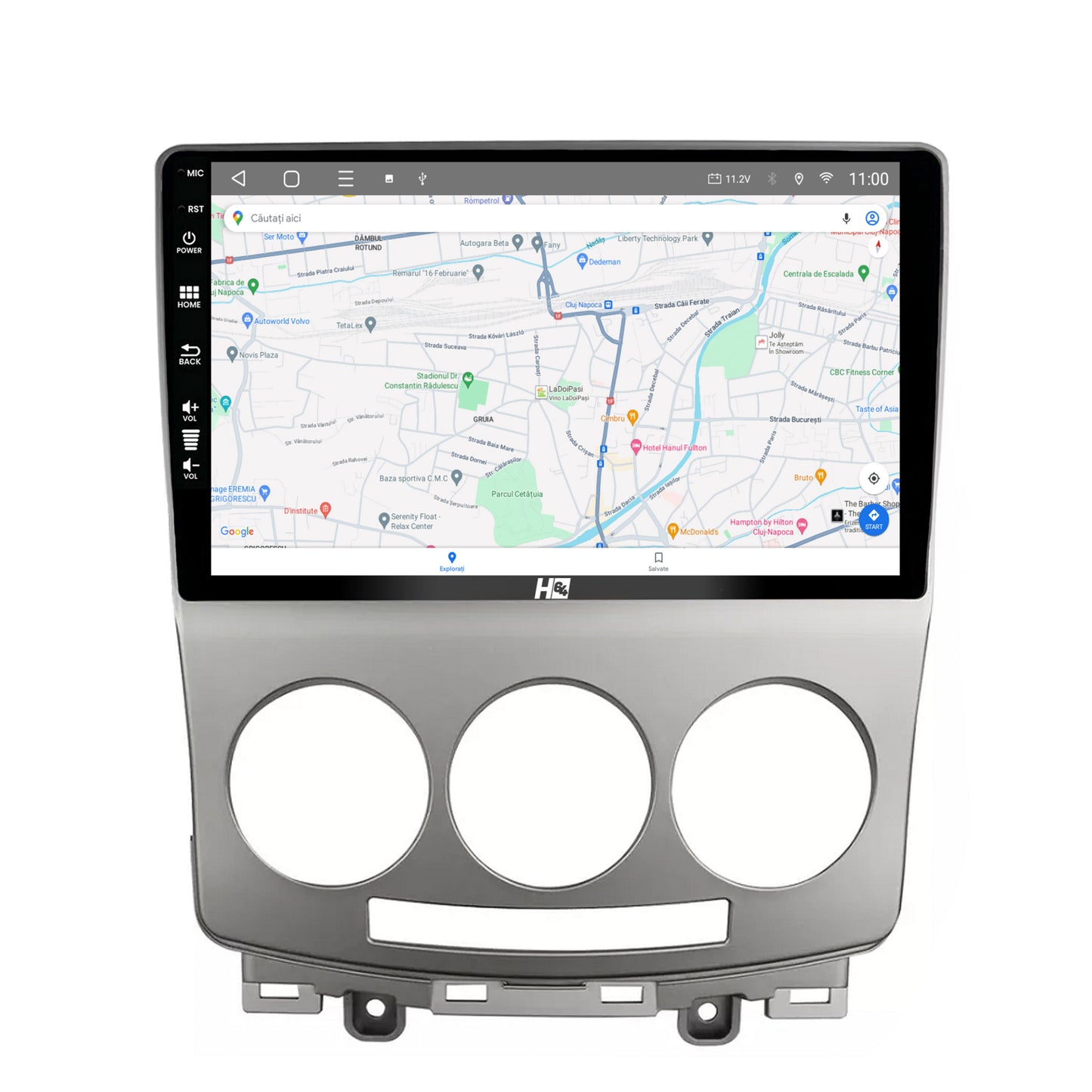 Navigatie HUB64 Mazda 5 (2005-2010), 2GB RAM, Android, GPS, Wi-FI, Carplay, Android Auto, USB, Bluetooth, Radio, Waze, Touchscreen, 9 inch