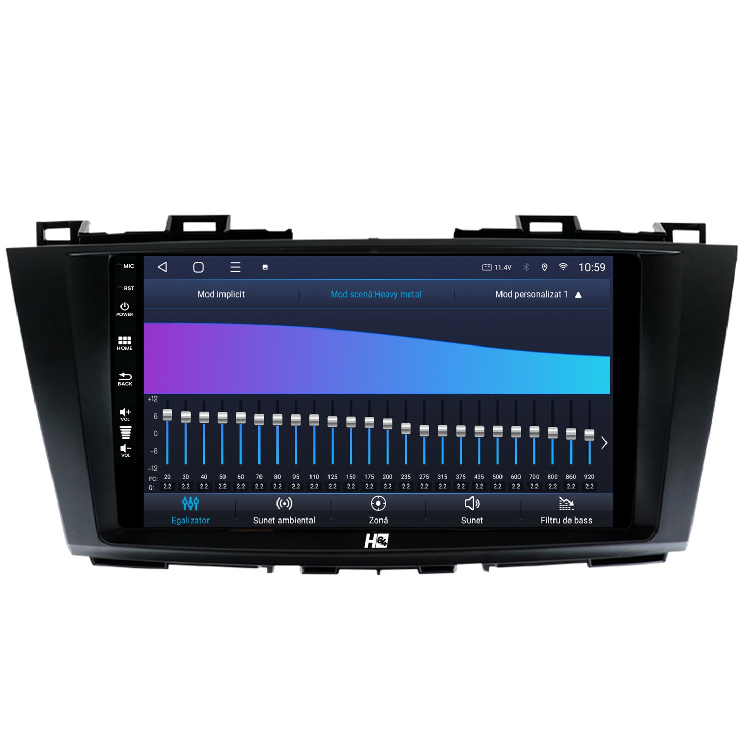Navigatie HUB64 Mazda 5 (2010-2015), 4GB RAM, Android, Octacore, Slot Sim 4G, DSP, GPS, Wi-FI, Carplay, Android Auto, USB, Bluetooth, Waze, Touchscreen, 9 inch