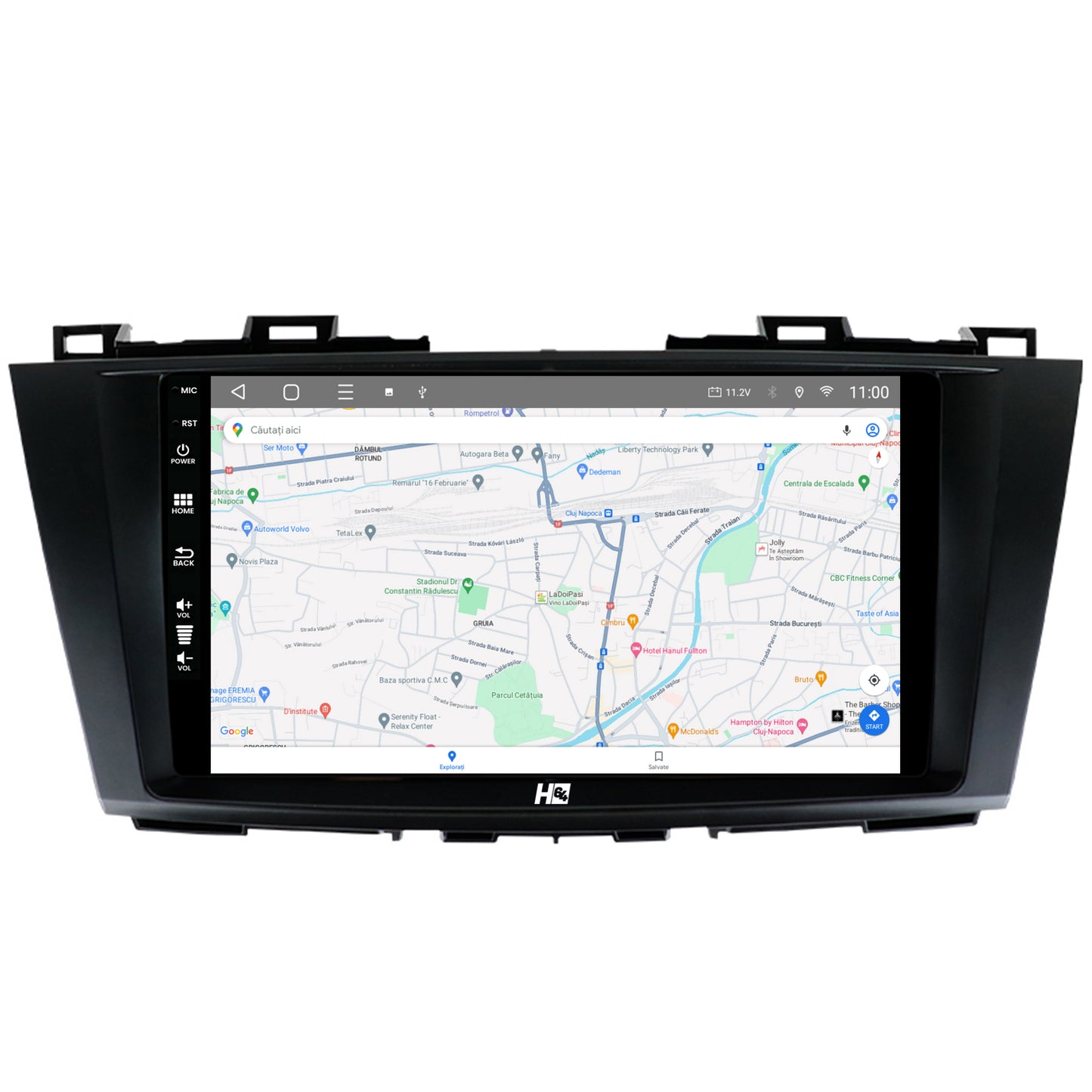 Navigatie HUB64 Mazda 5 (2010-2015), 4GB RAM, Android, Octacore, Slot Sim 4G, DSP, GPS, Wi-FI, Carplay, Android Auto, USB, Bluetooth, Waze, Touchscreen, 9 inch