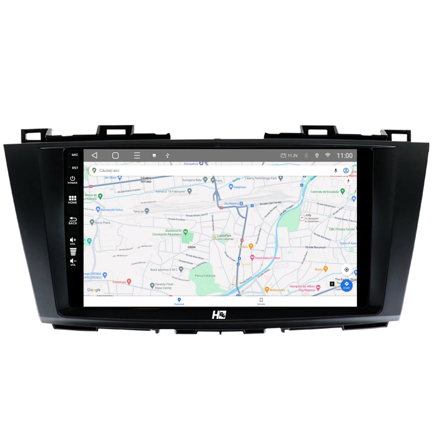 Navigatie HUB64 Mazda 5 (2010-2015), 4GB RAM, Android, Quadcore, DSP, GPS, Wi-FI, Carplay, Android Auto, USB, Bluetooth, Waze, Touchscreen, 9 inch