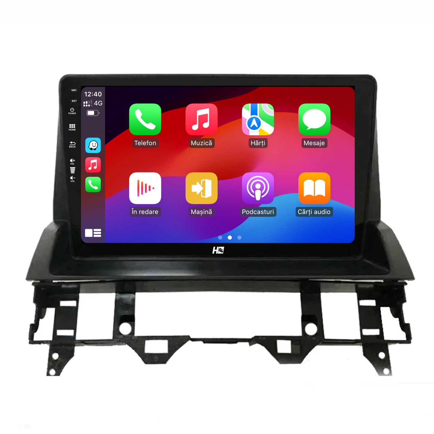 Navigatie HUB64 Mazda 6 (2002-2008), 2GB RAM, Android, GPS, Wi-FI, Carplay, Android Auto, USB, Bluetooth, Radio, Waze, Touchscreen, 10.1 inch