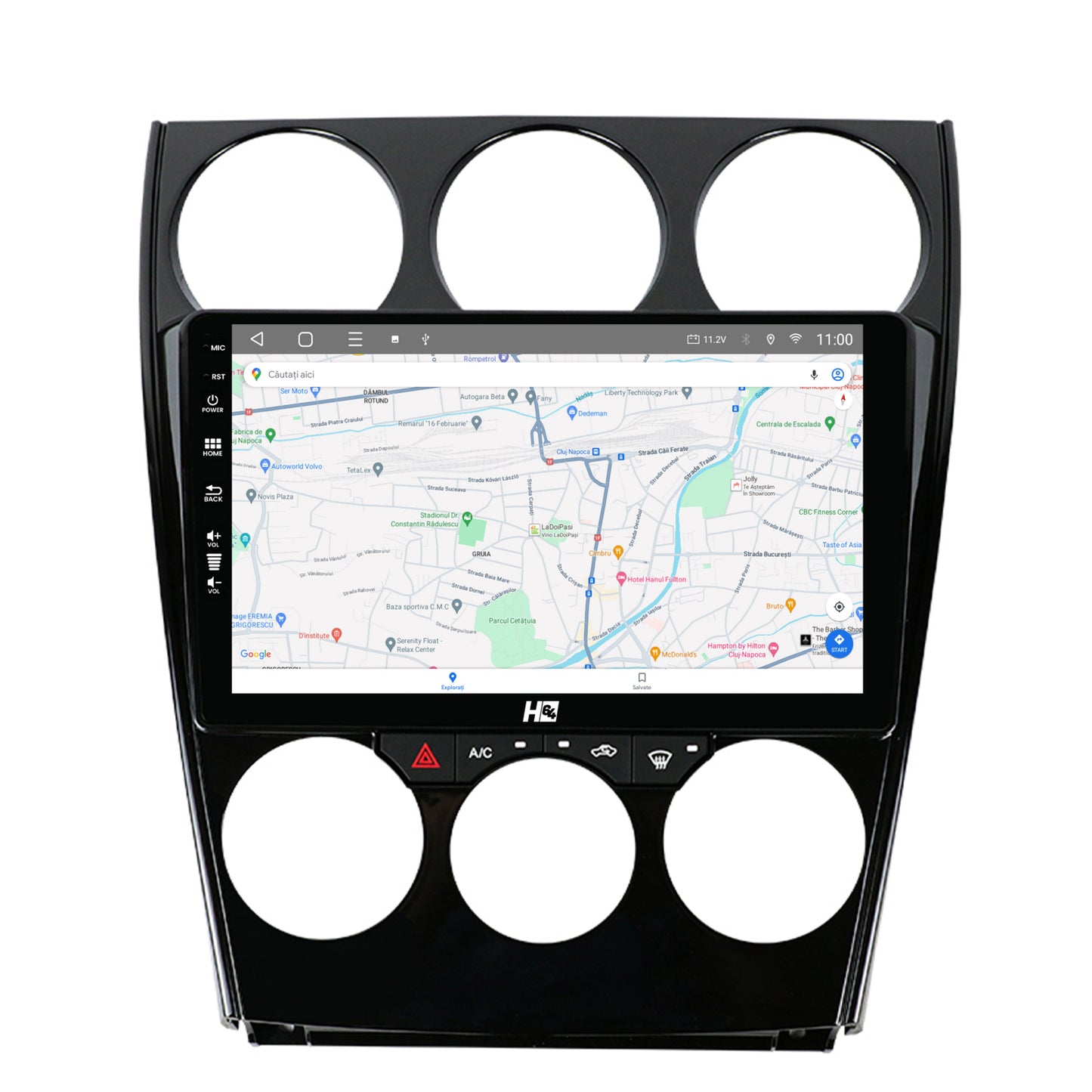 Navigatie HUB64 Mazda 6 (2002-2008), 2GB RAM, Android, GPS, Wi-FI, Carplay, Android Auto, USB, Bluetooth, Radio, Waze, Touchscreen, 9 inch