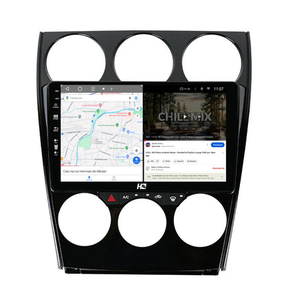 Navigatie HUB64 Mazda 6 (2002-2008), 2GB RAM, Android, GPS, Wi-FI, Carplay, Android Auto, USB, Bluetooth, Radio, Waze, Touchscreen, 9 inch