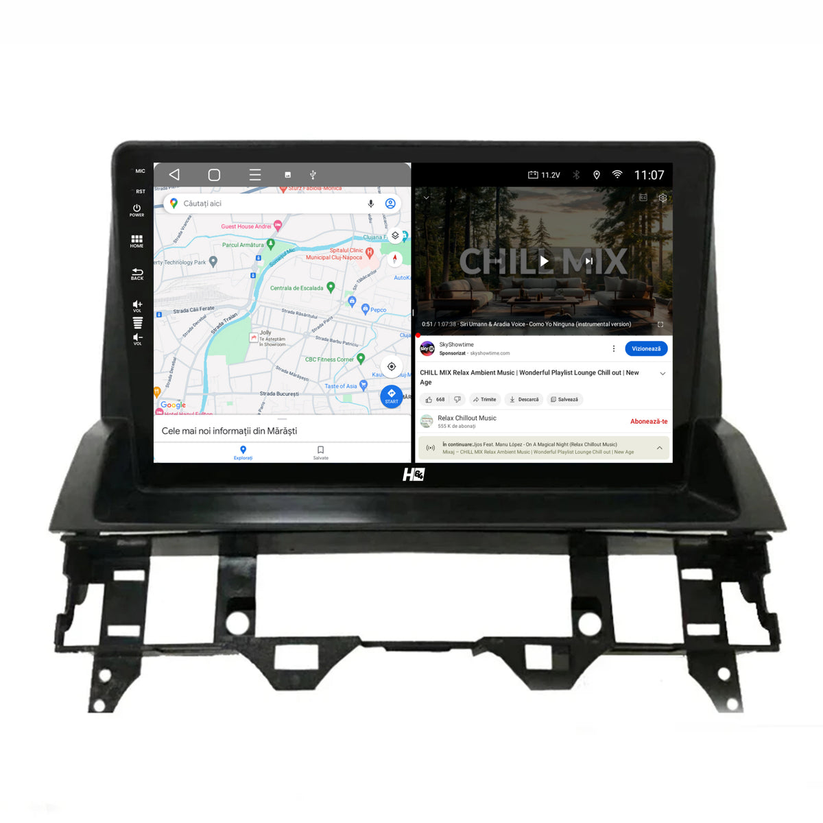 Navigatie HUB64 Mazda 6 (2002-2008), 8GB RAM, Android, Octacore, Slot Sim 4G, DSP, GPS, Wi-FI, Carplay, Android Auto, USB, Bluetooth, Waze, Touchscreen, 10 Inch