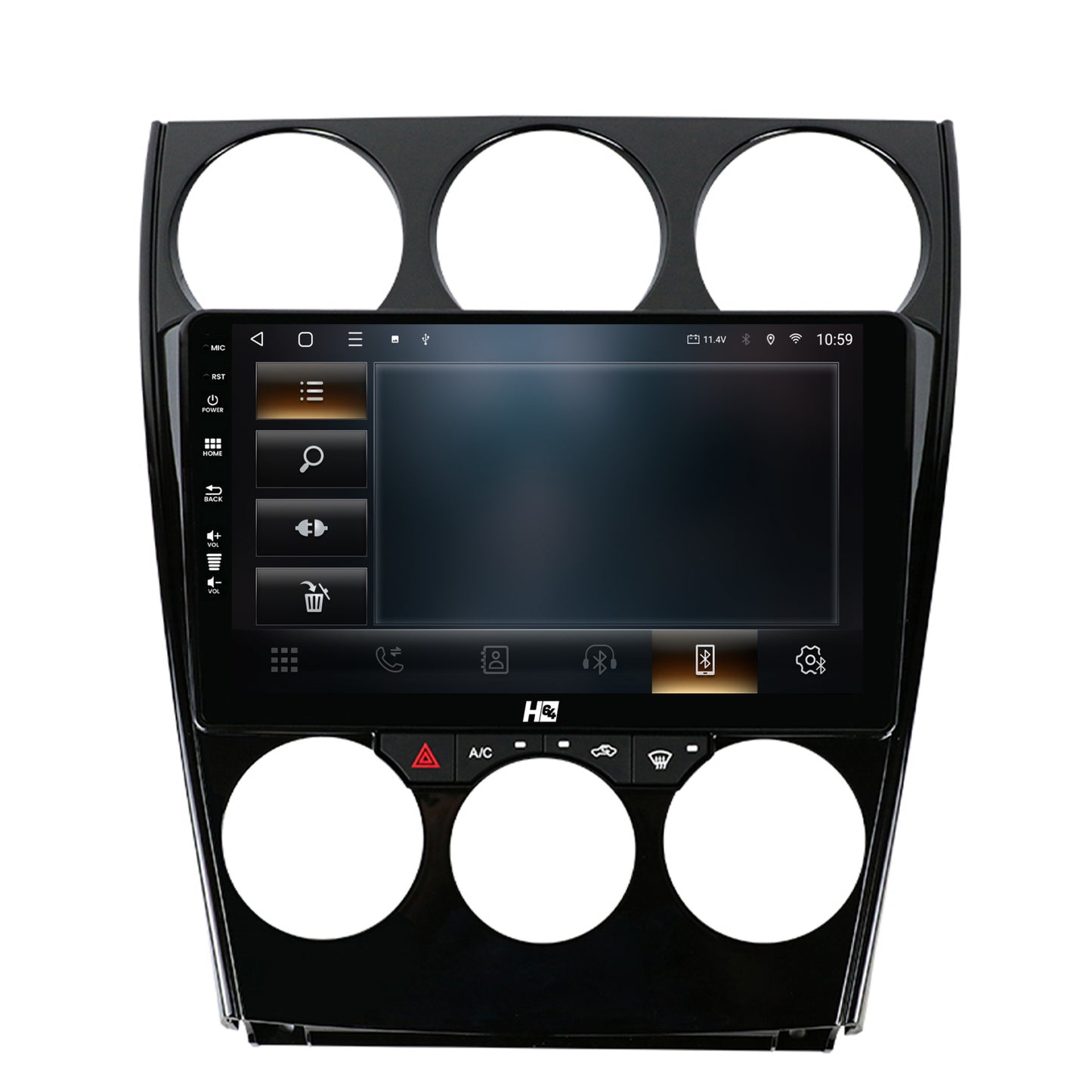 Navigatie HUB64 Mazda 6 (2002-2008), 8GB RAM, Android, Octacore, Slot Sim 4G, DSP, GPS, Wi-FI, Carplay, Android Auto, USB, Bluetooth, Waze, Touchscreen, 9 Inch
