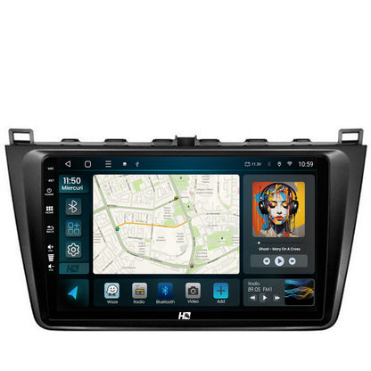 Navigatie HUB64 Mazda 6 (2008-2013), 4GB RAM, Android, Quadcore, DSP, GPS, Wi-FI, Carplay, Android Auto, USB, Bluetooth, Waze, Touchscreen, 9 inch