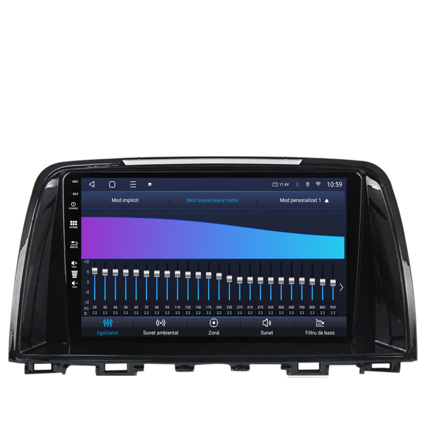 Navigatie HUB64 Mazda 6 (2013-2015), 8GB RAM, Android, Octacore, Slot Sim 4G, DSP, GPS, Wi-FI, Carplay, Android Auto, USB, Bluetooth, Waze, Touchscreen, 9 Inch