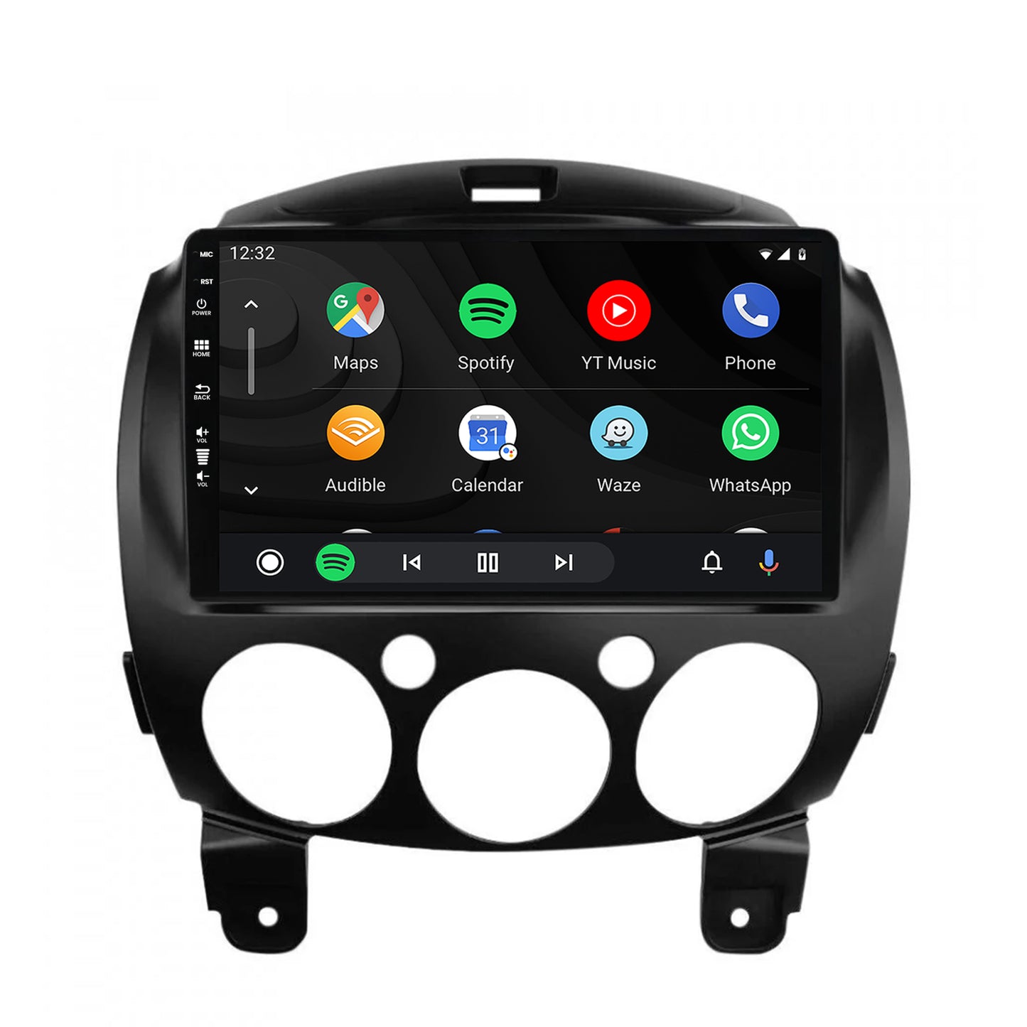Navigatie HUB64 Mazda 2 (2007-2014), 4GB RAM, Android, Octacore, Slot Sim 4G, DSP, GPS, Wi-FI, Carplay, Android Auto, USB, Bluetooth, Waze, Touchscreen, 9 inch