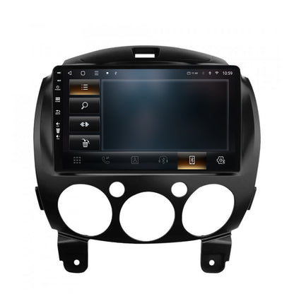 Navigatie HUB64 Mazda 2 (2007-2014), 6GB RAM, Android, Octacore, Slot Sim 4G, DSP, GPS, Wi-FI, Carplay, Android Auto, USB, Bluetooth, Waze, Touchscreen, 9 Inch