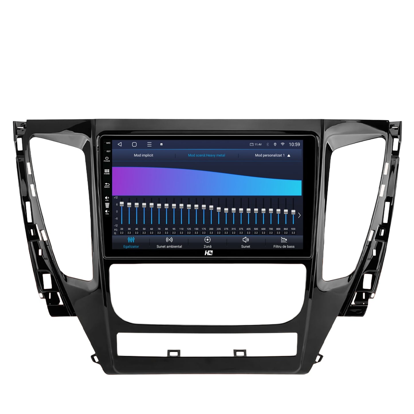 Navigatie HUB64 Mitsubishi Pajero (2016-2018), 8GB RAM, Android, Octacore, Slot Sim 4G, DSP, GPS, Wi-FI, Carplay, Android Auto, USB, Bluetooth, Waze, Touchscreen, 9 Inch