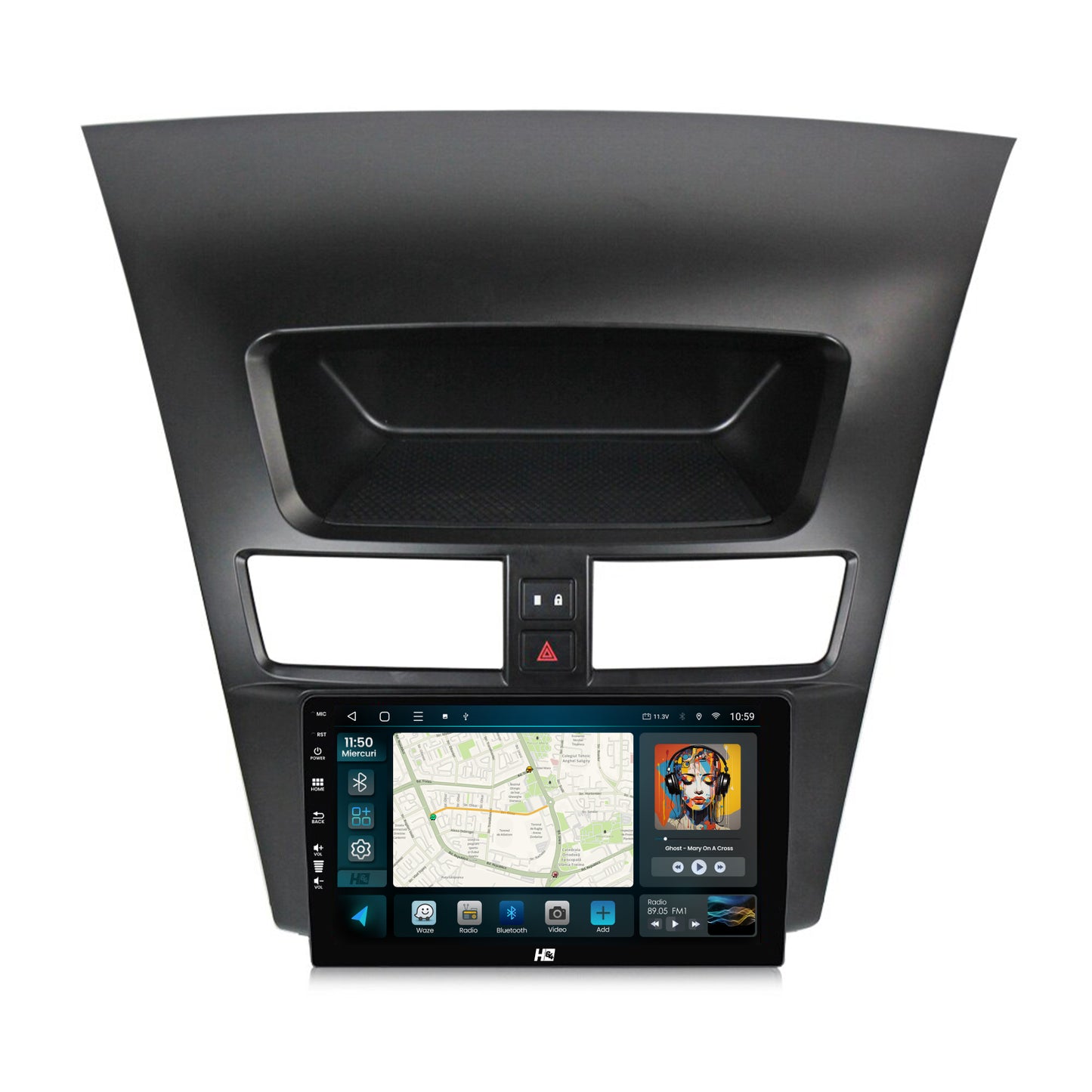 Navigatie HUB64 Mazda BT50 (2011-2020), 4GB RAM, Android, Octacore, Slot Sim 4G, DSP, GPS, Wi-FI, Carplay, Android Auto, USB, Bluetooth, Waze, Touchscreen, 9 Inch