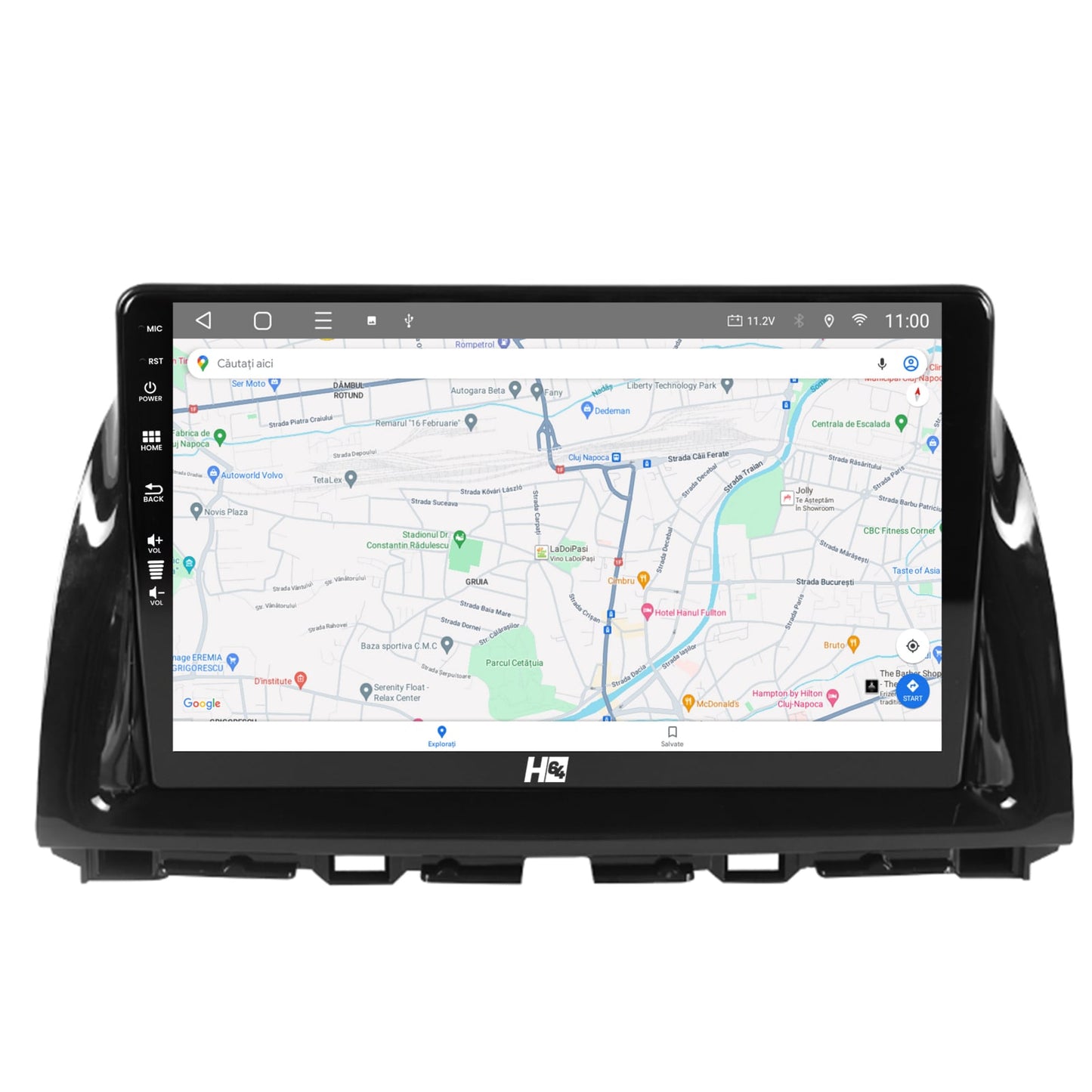 Navigatie HUB64 Mazda CX-5 (2012-2015), 4GB RAM, Android, Quadcore, DSP, GPS, Wi-FI, Carplay, Android Auto, USB, Bluetooth, Waze, Touchscreen, 10.1 inch