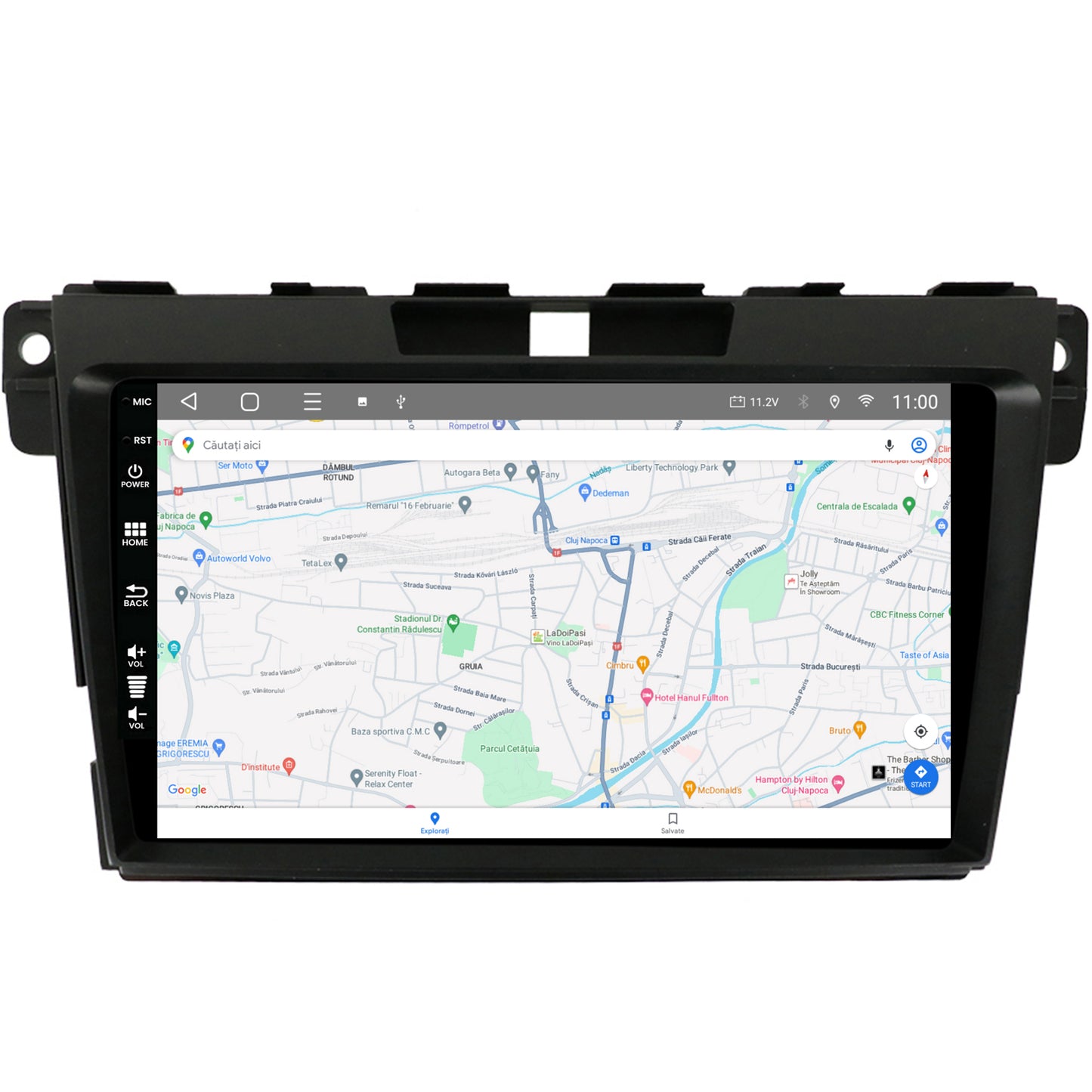 Navigatie HUB64 Mazda CX-7 (2008-2013), 2GB RAM, Android, GPS, Wi-FI, Carplay, Android Auto, USB, Bluetooth, Radio, Waze, Touchscreen, 9 inch