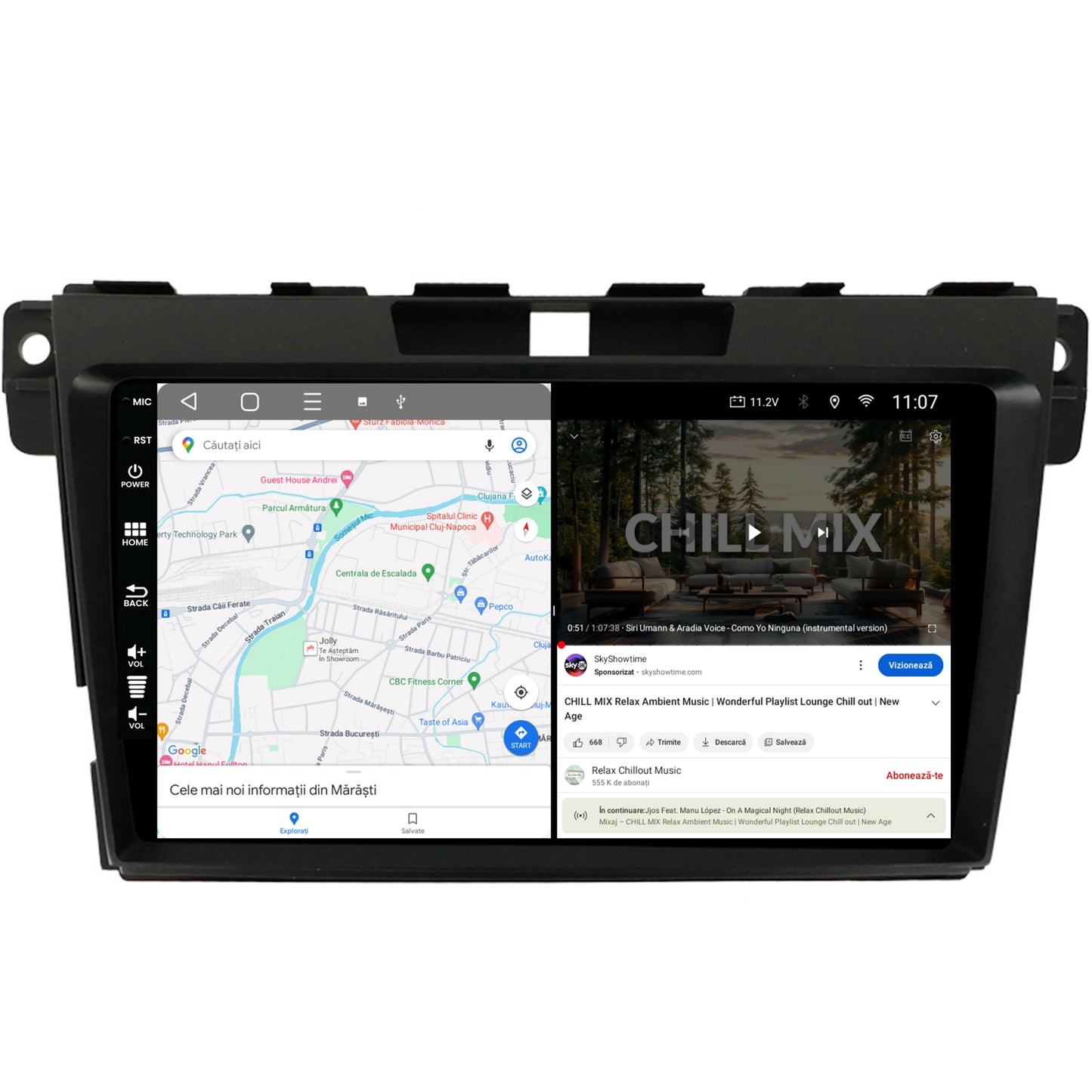 Navigatie HUB64 Mazda CX-7 (2008-2013), 4GB RAM, Android, Octacore, Slot Sim 4G, DSP, GPS, Wi-FI, Carplay, Android Auto, USB, Bluetooth, Waze, Touchscreen, 9 inch