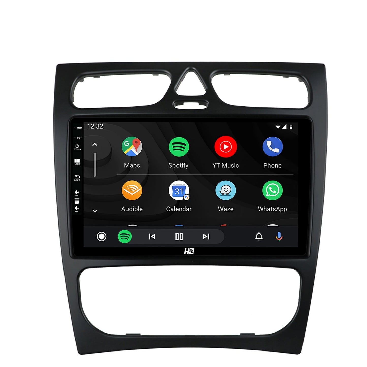 Navigatie HUB64 Mercedes Benz C-Class W203 (2000-2005), 4GB RAM, Android, Quadcore, DSP, GPS, Wi-FI, Carplay, Android Auto, USB, Bluetooth, Waze, Touchscreen, 9 inch