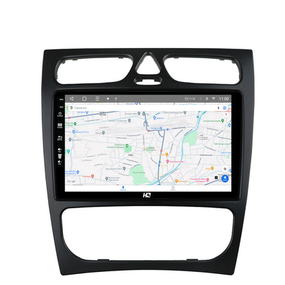 Navigatie HUB64 Mercedes Benz C-Class W203 (2000-2005), 4GB RAM, Android, Quadcore, DSP, GPS, Wi-FI, Carplay, Android Auto, USB, Bluetooth, Waze, Touchscreen, 9 inch