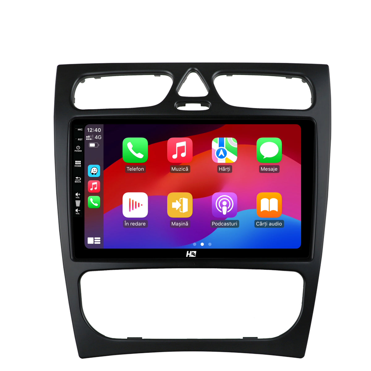 Navigatie HUB64 Mercedes Benz C-Class W203 (2000-2005), 4GB RAM, Android, Quadcore, DSP, GPS, Wi-FI, Carplay, Android Auto, USB, Bluetooth, Waze, Touchscreen, 9 inch
