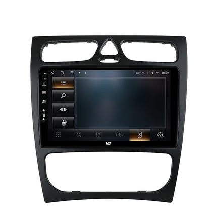 Navigatie HUB64 Mercedes Benz C-Class W203 (2000-2005), 6GB RAM, Android, Octacore, Slot Sim 4G, DSP, GPS, Wi-FI, Carplay, Android Auto, USB, Bluetooth, Waze, Touchscreen, 9 Inch