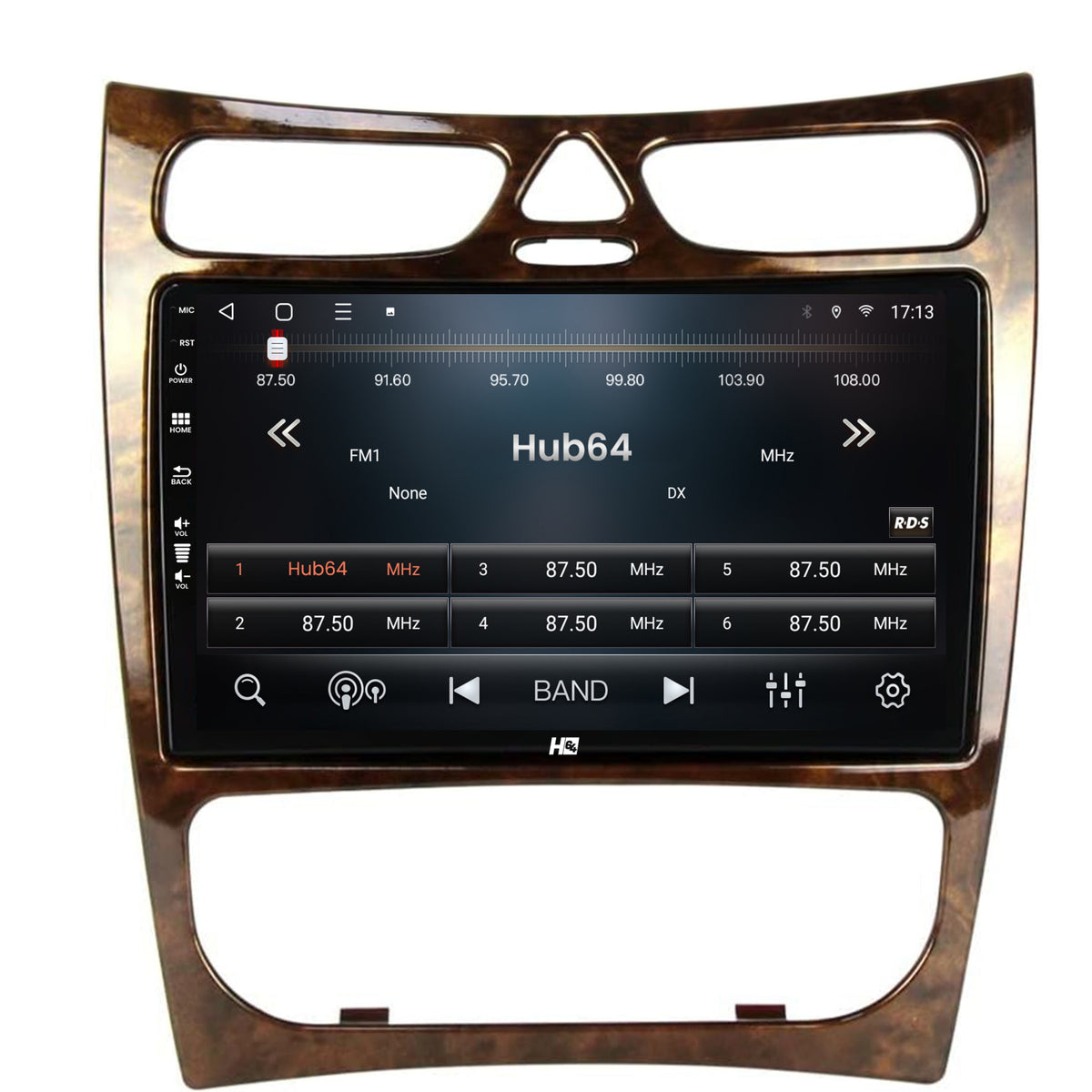 Navigatie HUB64 Benz CLK (W209) (2000-2005), 4GB RAM, Android, Quadcore, DSP, GPS, Wi-FI, Carplay, Android Auto, USB, Bluetooth, Waze, Touchscreen, 9 inch