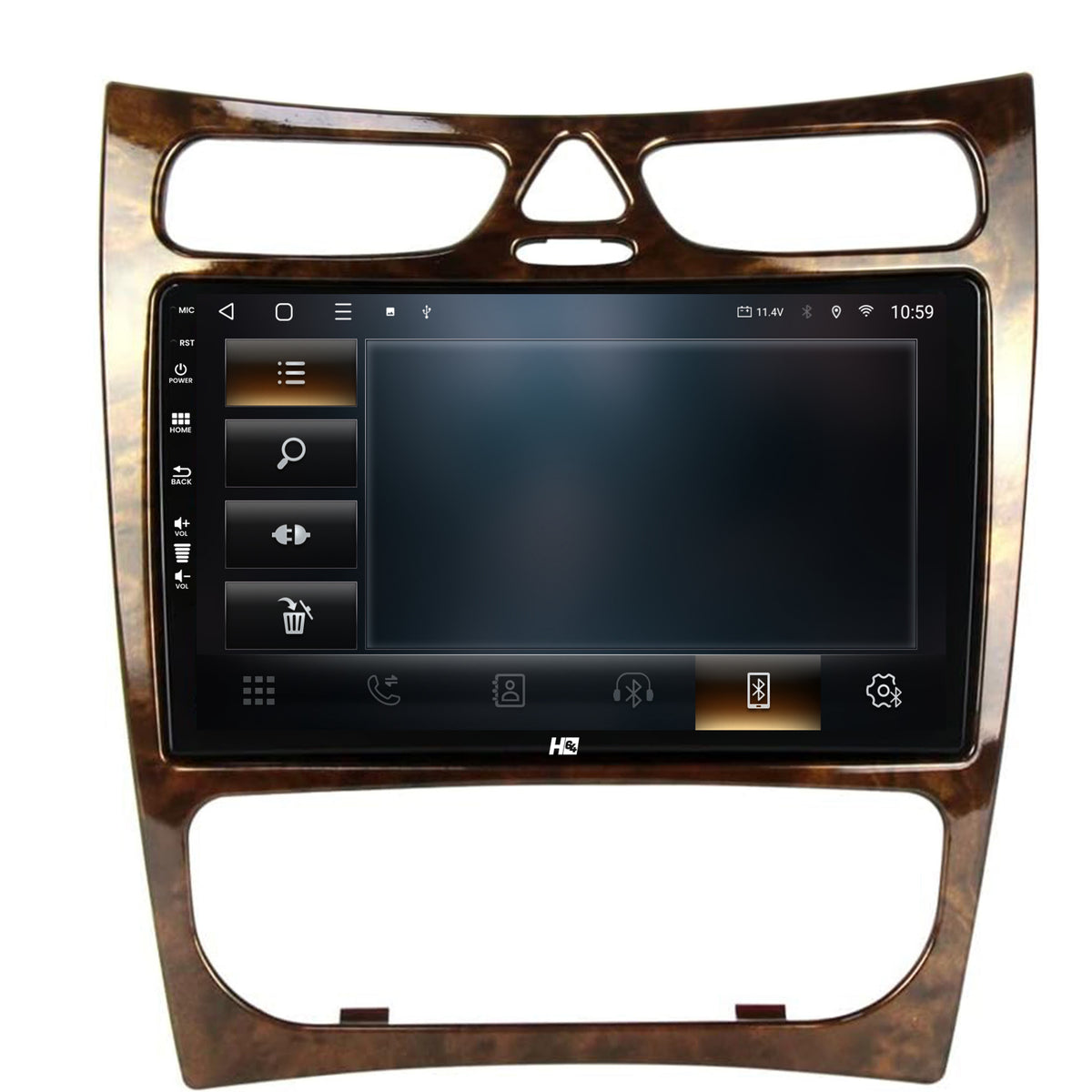 Navigatie HUB64 Benz CLK (W209) (2000-2005), 4GB RAM, Android, Quadcore, DSP, GPS, Wi-FI, Carplay, Android Auto, USB, Bluetooth, Waze, Touchscreen, 9 inch