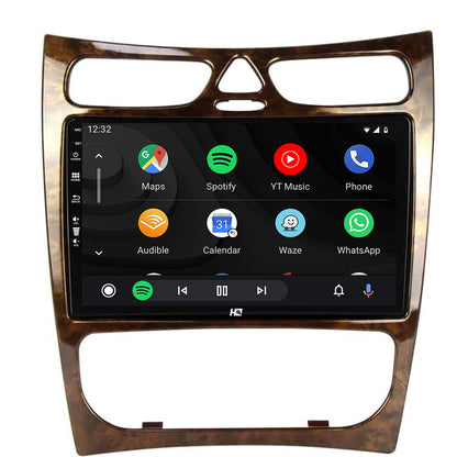 Navigatie HUB64 Benz CLK (W209) (2000-2005), 4GB RAM, Android, Quadcore, DSP, GPS, Wi-FI, Carplay, Android Auto, USB, Bluetooth, Waze, Touchscreen, 9 inch