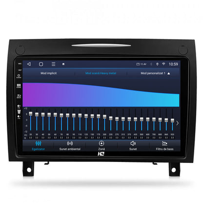 Navigatie HUB64 Mercedes Benz SLK (2006-2010), 4GB RAM, Android, Octacore, Slot Sim 4G, DSP, GPS, Wi-FI, Carplay, Android Auto, USB, Bluetooth, Waze, Touchscreen, 9 inch