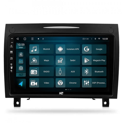 Navigatie HUB64 Mercedes Benz SLK (2006-2010), 4GB RAM, Android, Quadcore, DSP, GPS, Wi-FI, Carplay, Android Auto, USB, Bluetooth, Waze, Touchscreen, 9 inch