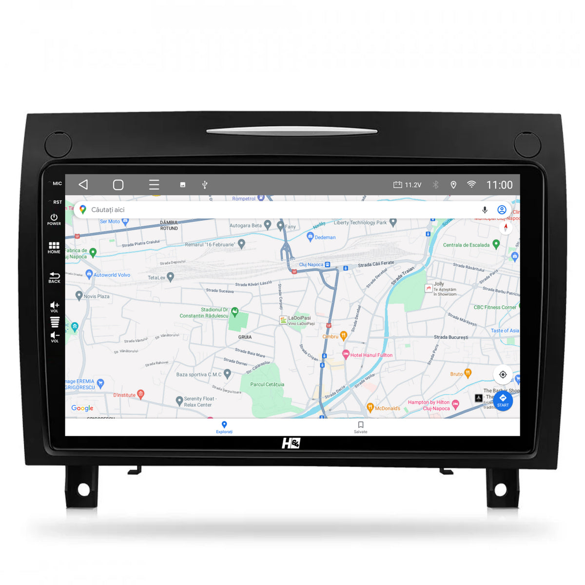 Navigatie HUB64 Mercedes Benz SLK (2006-2010), 4GB RAM, Android, Quadcore, DSP, GPS, Wi-FI, Carplay, Android Auto, USB, Bluetooth, Waze, Touchscreen, 9 inch
