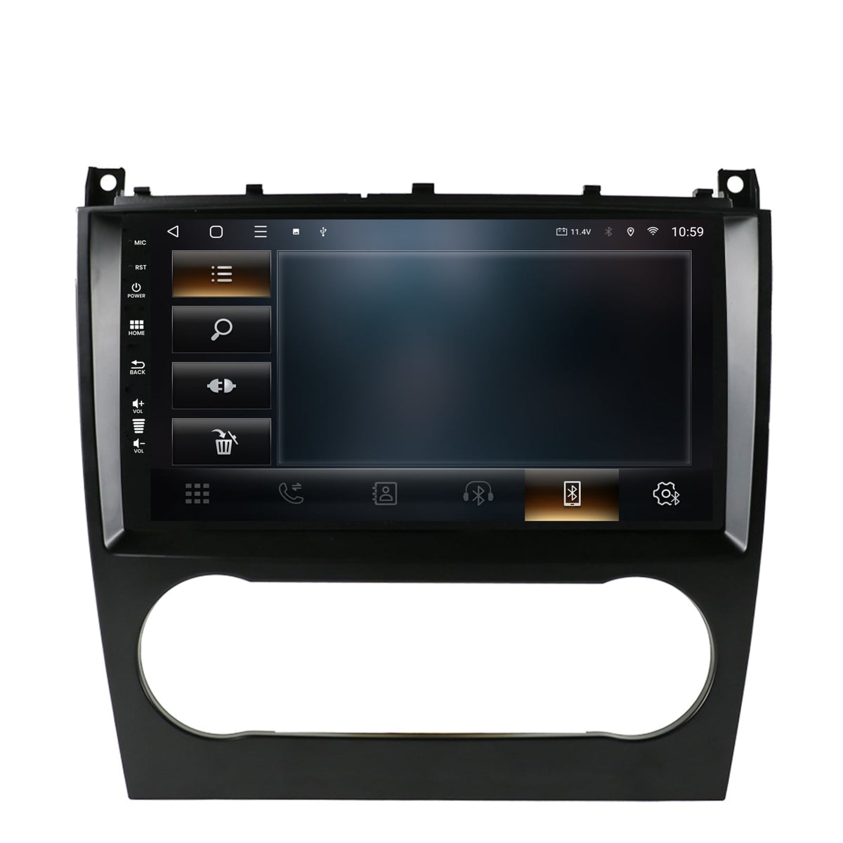 Navigatie HUB64 Mercedes Benz C-CLASS W203 (2004-2011), 2GB RAM, Android, GPS, Wi-FI, Carplay, Android Auto, USB, Bluetooth, Radio, Waze, Touchscreen, 9 inch