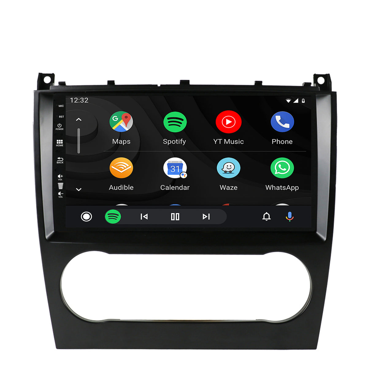 Navigatie HUB64 Mercedes Benz C-CLASS W203 (2004-2011), 2GB RAM, Android, GPS, Wi-FI, Carplay, Android Auto, USB, Bluetooth, Radio, Waze, Touchscreen, 9 inch