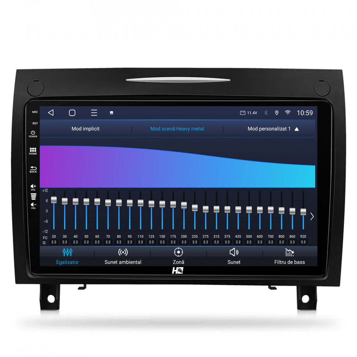 Navigatie HUB64 Mercedes Benz SLK (2006-2010), 8GB RAM, Android, Octacore, Slot Sim 4G, DSP, GPS, Wi-FI, Carplay, Android Auto, USB, Bluetooth, Waze, Touchscreen, 9 Inch
