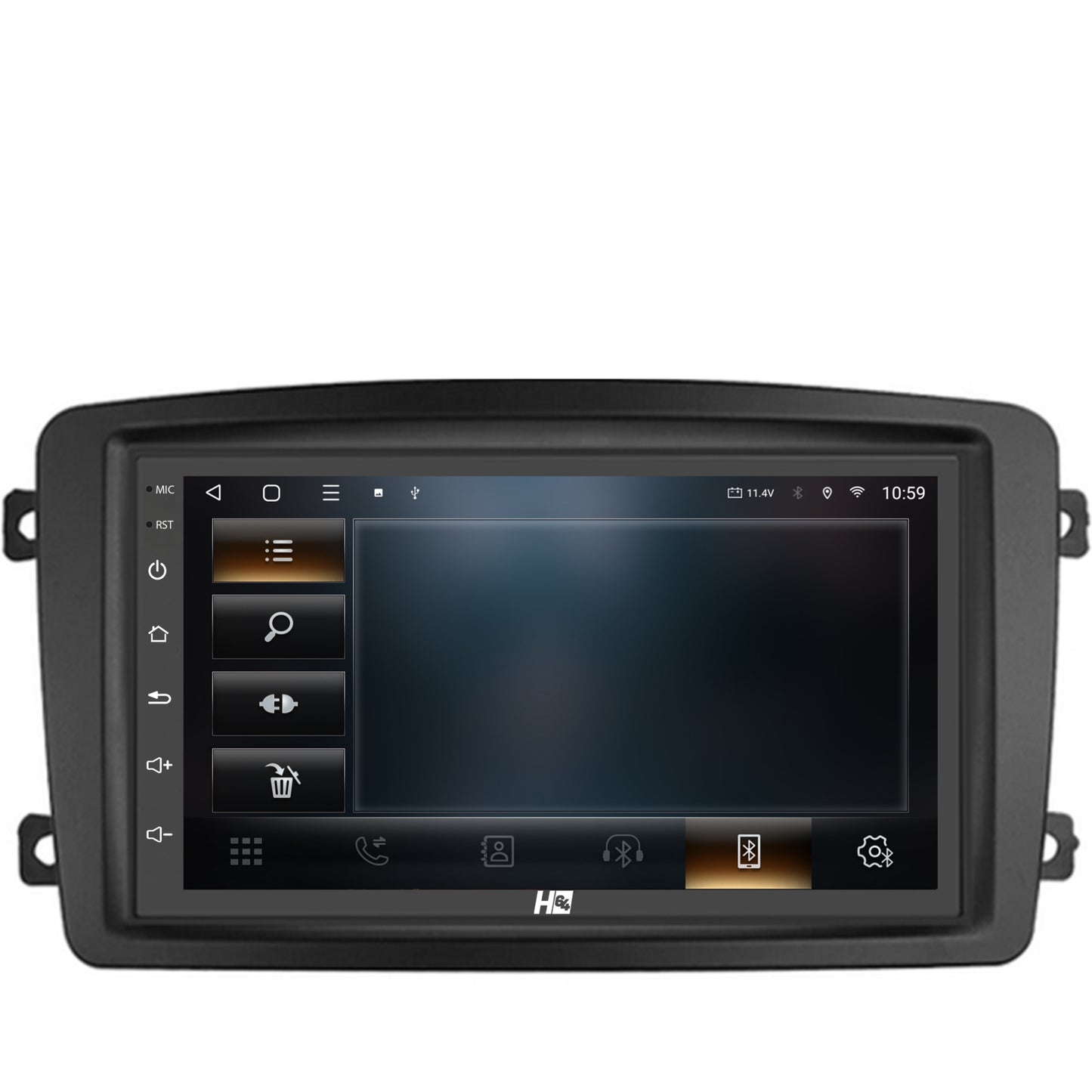 Navigatie HUB64 Mercedes Benz C-Class W203 / Vito / Viano / CLK, 4GB RAM, Android, Quadcore, DSP, GPS, Wi-FI, Carplay, Android Auto, USB, Bluetooth, Waze, Touchscreen, 7 inch