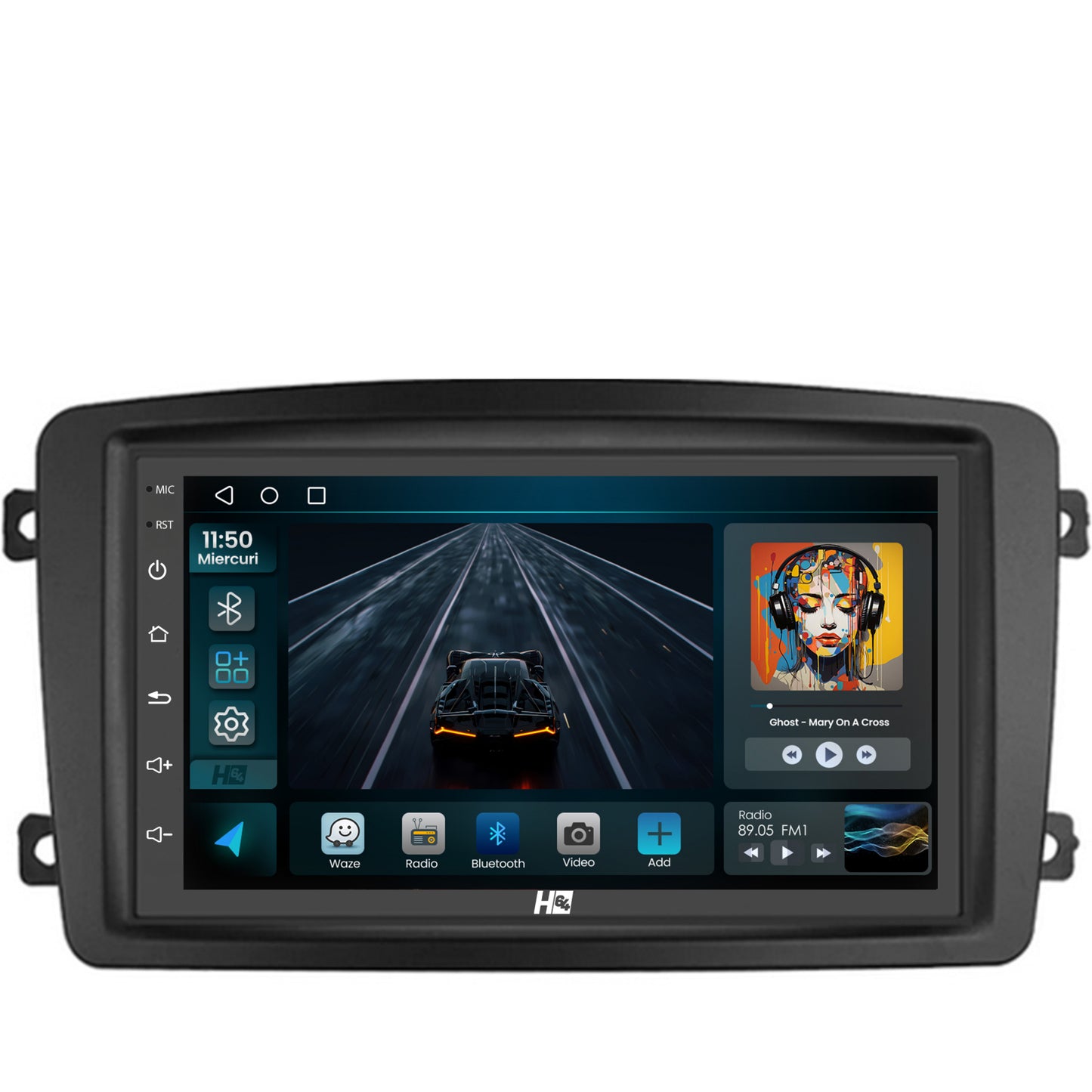 Navigatie HUB64 Mercedes Benz C-Class W203 / Vito / Viano / CLK, Android, P-Quadcore / 2GB RAM + 32GB ROM, 7 Inch