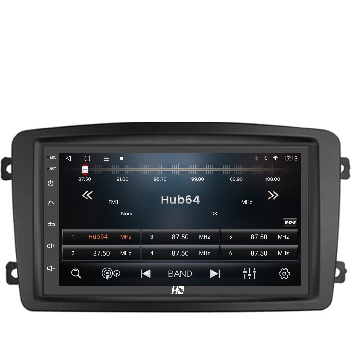 Navigatie HUB64 Mercedes Benz C-Class W203 / Vito / Viano / CLK, 4GB RAM, Android, Quadcore, DSP, GPS, Wi-FI, Carplay, Android Auto, USB, Bluetooth, Waze, Touchscreen, 7 inch